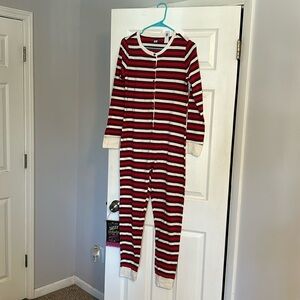 Old Navy Striped Christmas Onsie PJ